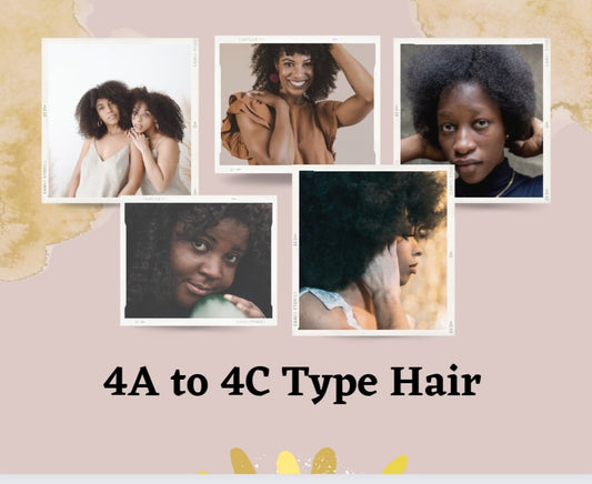 Distinguishing 4A to 4C Type Hair